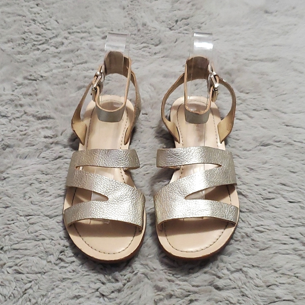 Marc Fisher gold strappy sandals